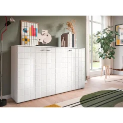 Dressoirs-Hioshop Monte dressoir 3 deuren wit hoogglans