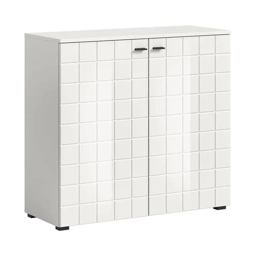 Dressoirs-Hioshop Monte dressoir 2 deuren wit hoogglans