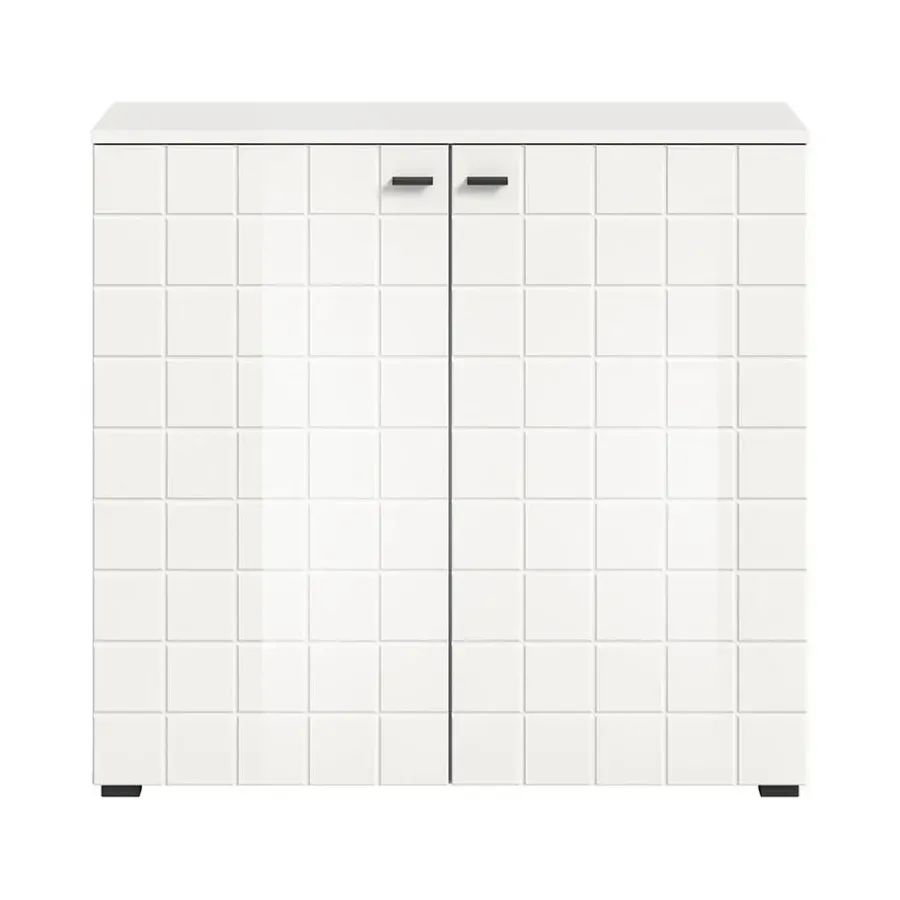 Dressoirs-Hioshop Monte dressoir 2 deuren wit hoogglans