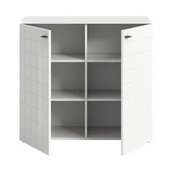 Dressoirs-Hioshop Monte dressoir 2 deuren wit hoogglans
