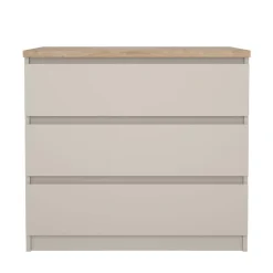 Ladekasten|Ladekasten-Hioshop Naia ladekast 3 lades eikdecor