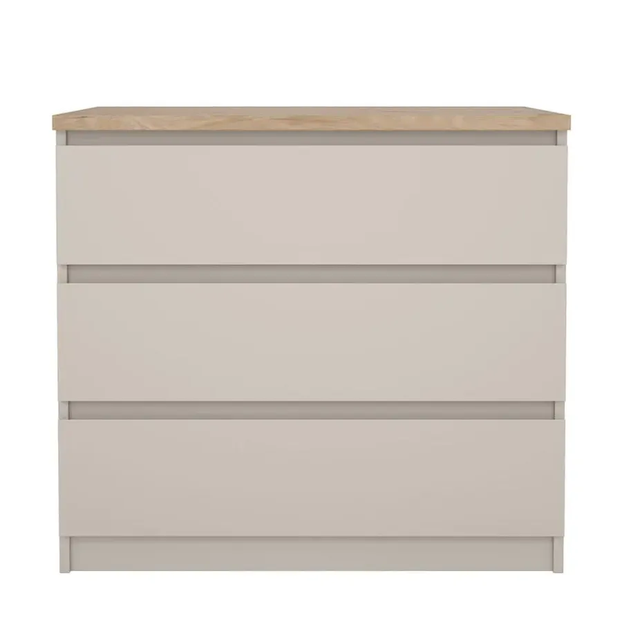 Ladekasten|Ladekasten-Hioshop Naia ladekast 3 lades eikdecor