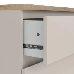 Ladekasten|Ladekasten-Hioshop Naia ladekast 3 lades eikdecor