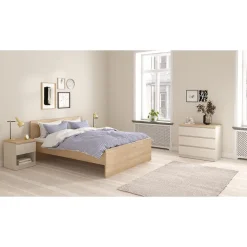 Ladekasten|Ladekasten-Hioshop Naia ladekast 3 lades eikdecor