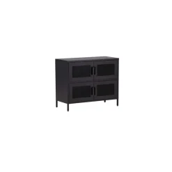 Hioshop Nett dressoir 4 deuren zwart