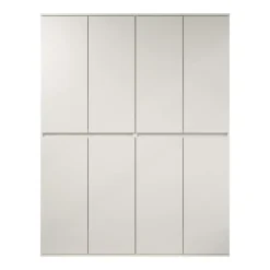 Hioshop Nevada kledingkast 8 deuren wit