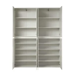 Hioshop Nevada kledingkast 8 deuren wit