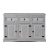 Hioshop New Mexico dressoir 132 cm breed grijs