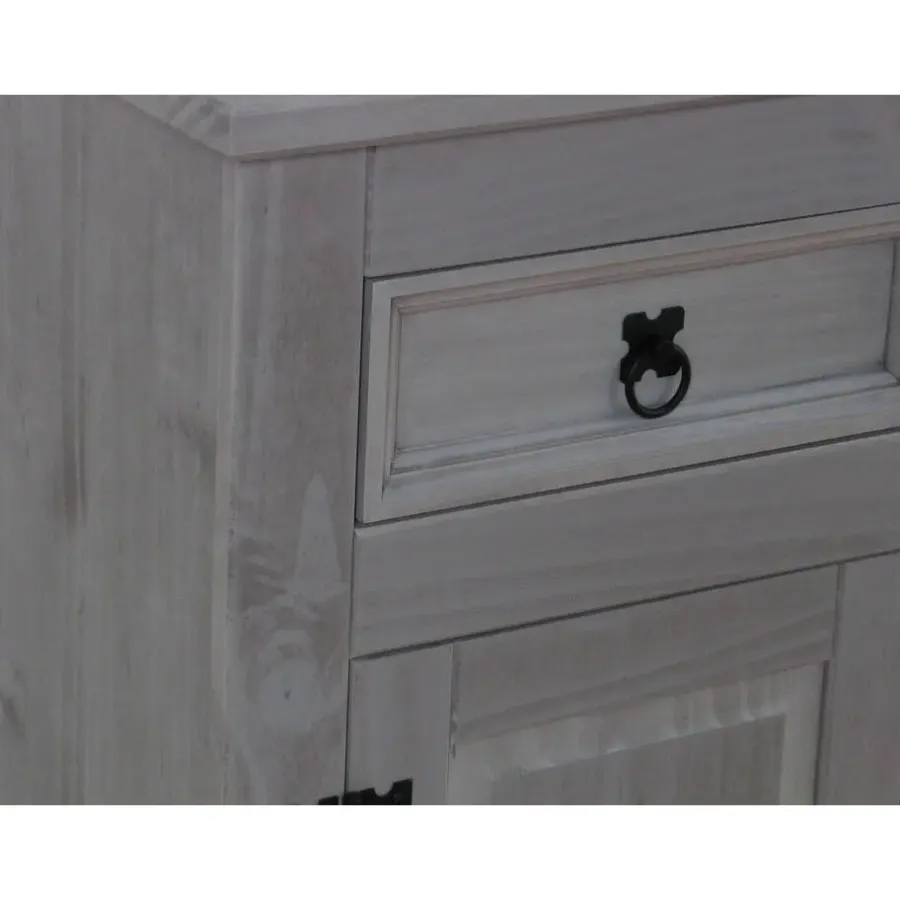 Hioshop New Mexico dressoir 132 cm breed grijs