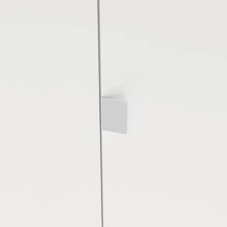 Hioshop Next kledingkast 4 deuren 2 lades 197x200cm wit