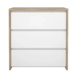 Ladekasten|Ladekasten-Hioshop Next ladekast 3 lades hoogglans wit