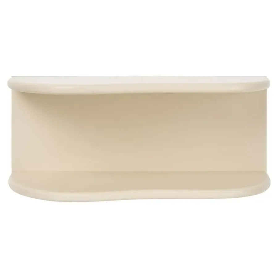 Wandplanken-Merkloos Hioshop Nia wandplank 2 planken beige