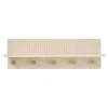 Merkloos Hioshop Nika kapstok 5 haken beige