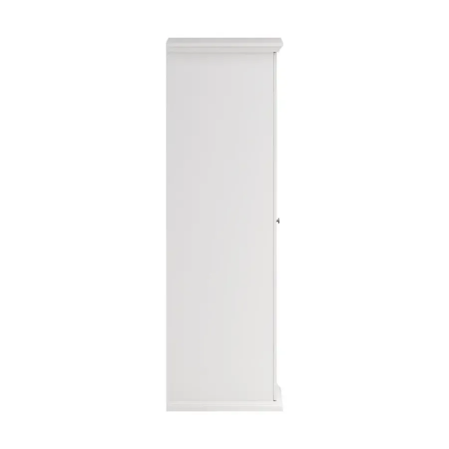 Draaideurkasten-Hioshop North kledingkast 2 deuren wit