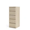 Ladekasten|Ladekasten-Hioshop Noulan commode 5 lades eiken decor