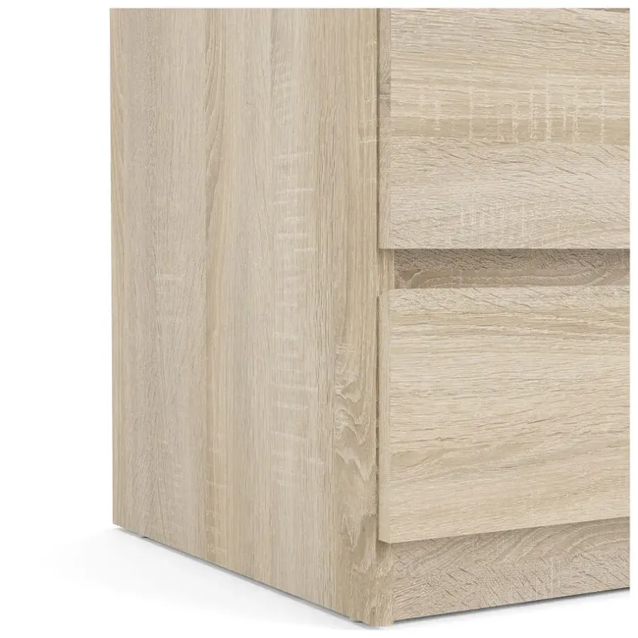 Ladekasten|Ladekasten-Hioshop Noulan commode 5 lades eiken decor