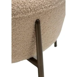 Merkloos Hioshop Orbit Dan-Form poef bouclé offwhite