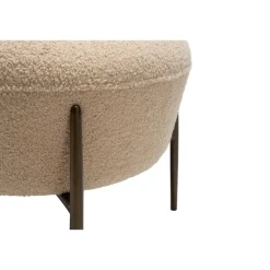 Merkloos Hioshop Orbit Dan-Form poef bouclé offwhite