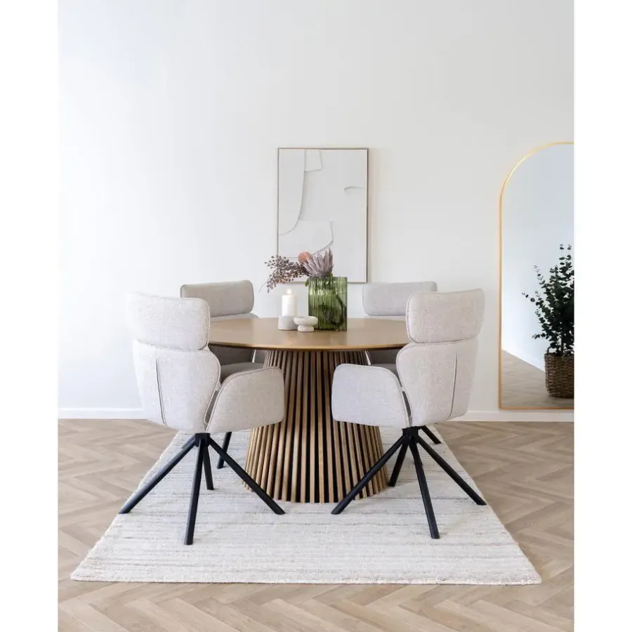 Ronde Eettafels-Hioshop Osaka eetkamertafel Ø140cm eik