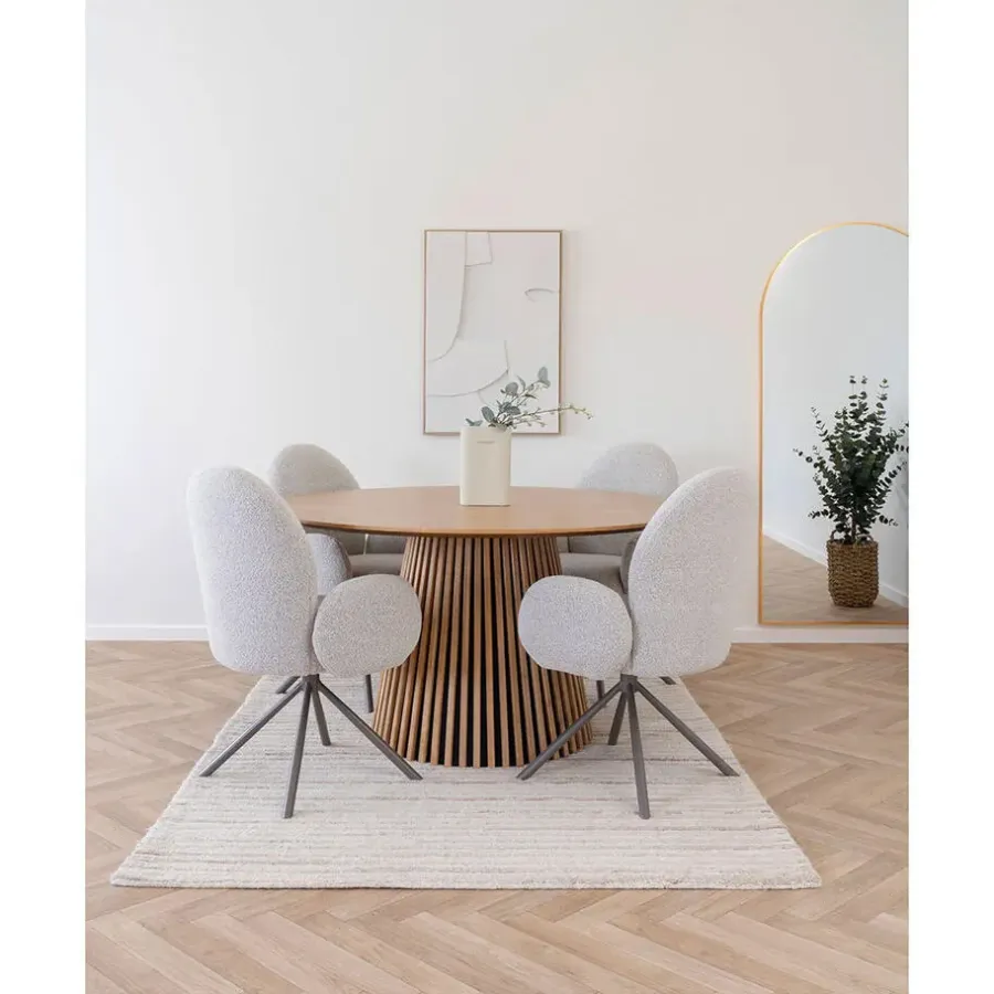Ronde Eettafels-Hioshop Osaka eetkamertafel Ø140cm eik
