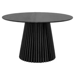 Hioshop Osaka eetkamertafel Ø120cm zwart
