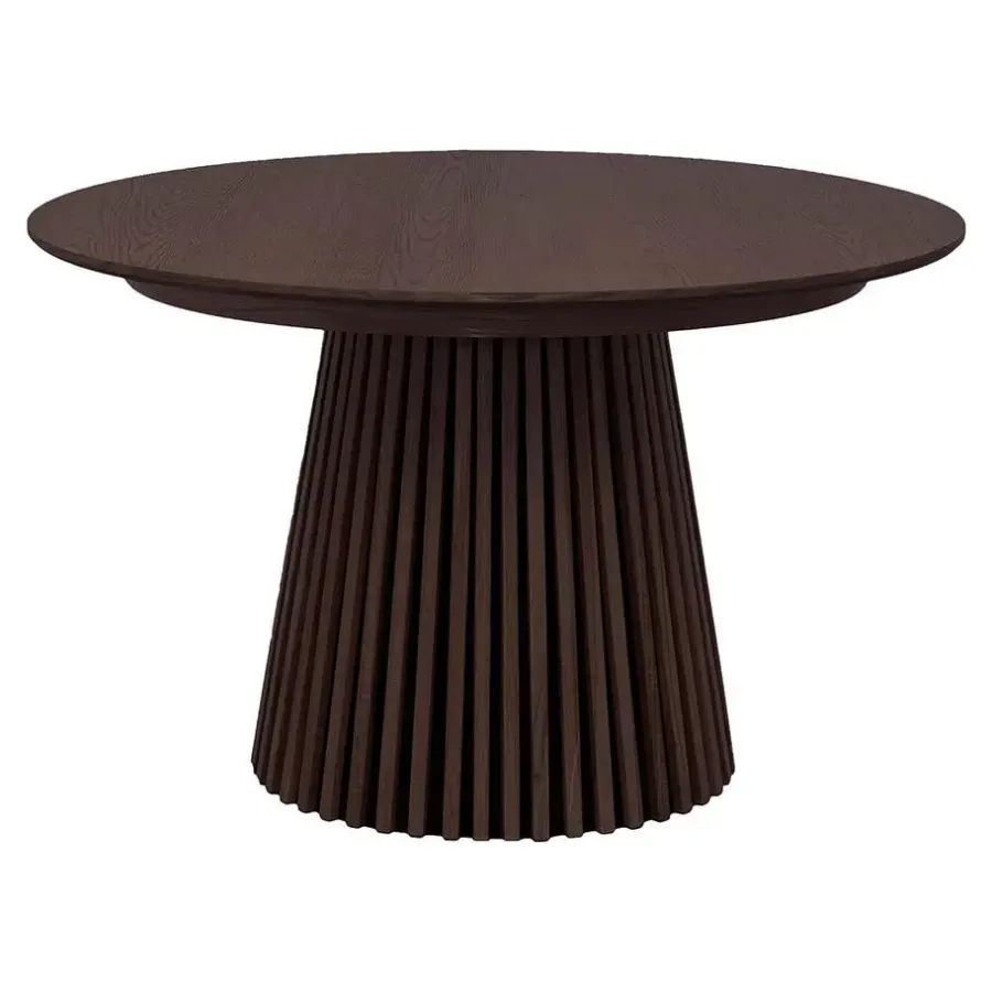 Ronde Eettafels-Hioshop Osaka eetkamertafel Ø120cm gerookt