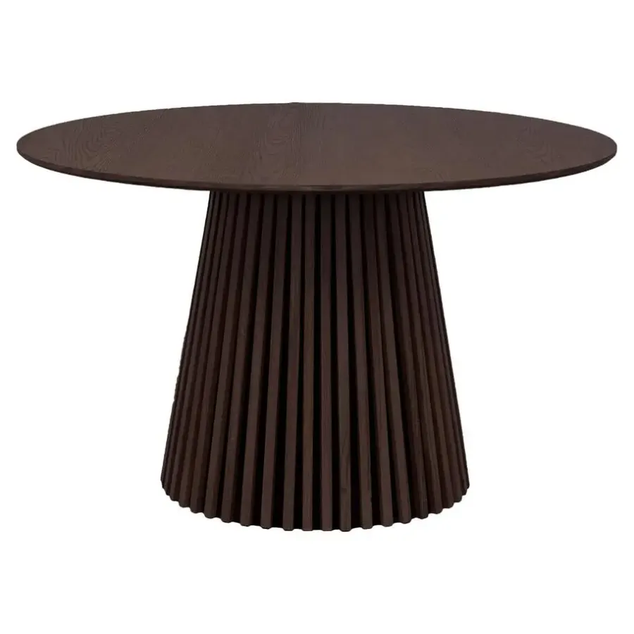 Ronde Eettafels-Hioshop Osaka eetkamertafel Ø120cm gerookt