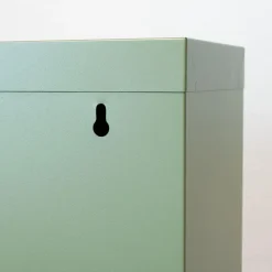 Schoenenkasten-Hioshop Pisa schoenenkast groen metaal met 10 vakken