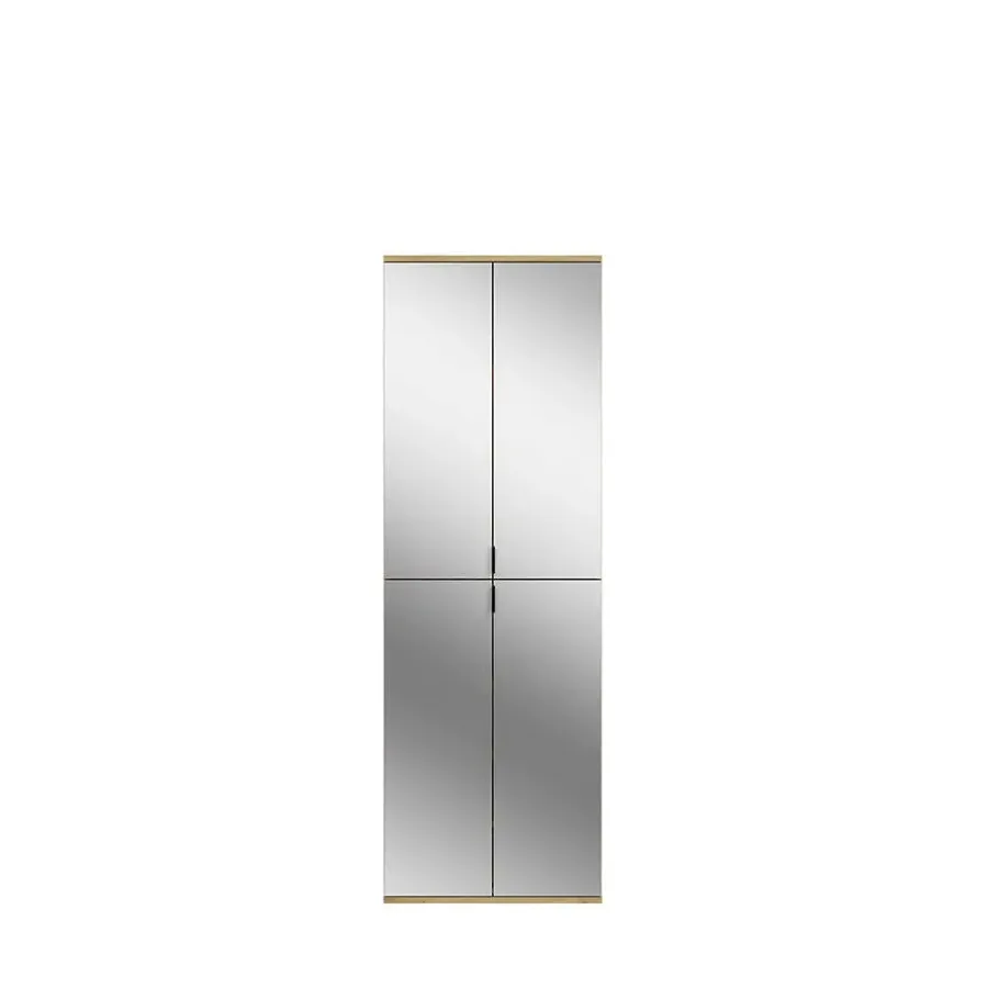 Hioshop ProjektX kledingkast - 6 deuren spiegel