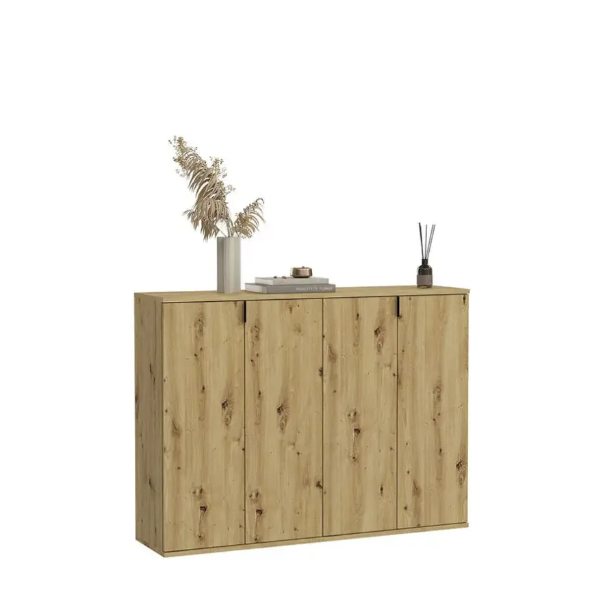 Dressoirs-Hioshop ProjektX kommode 2+2 deuren 4 deuren eiken decor