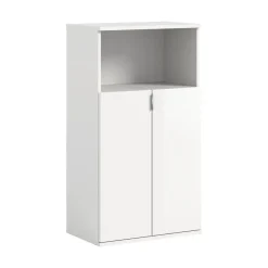 Schoenenkasten-Hioshop ProjektX schoenenkast 2 deuren 1 vak wit hoogglans
