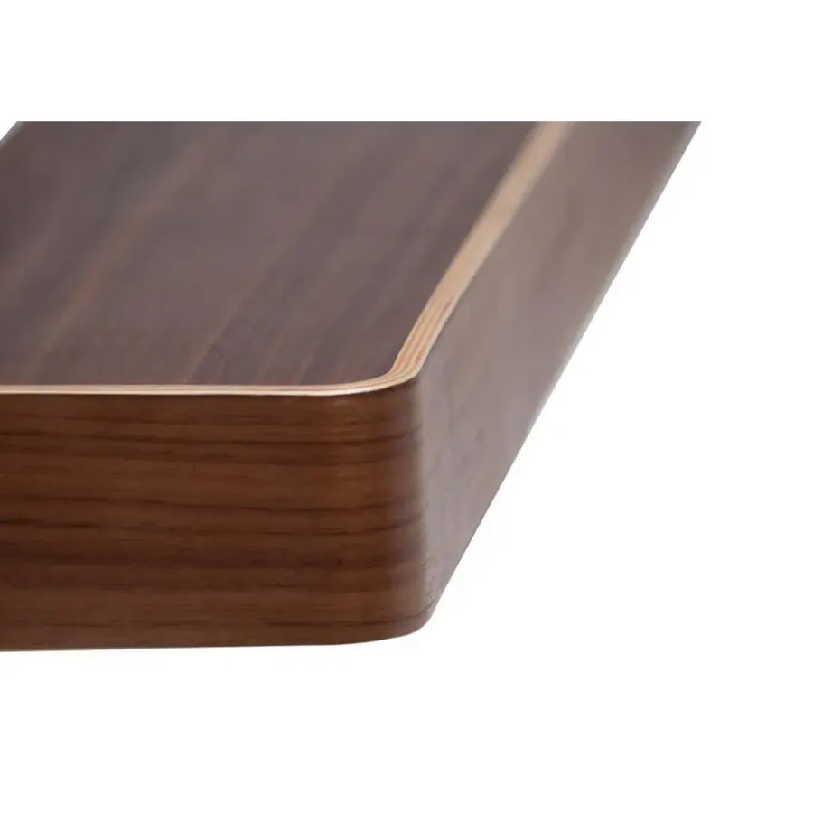 Wandplanken-Merkloos Hioshop Protopia Dan-Form wandplank fineer walnoot