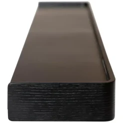 Wandplanken-Merkloos Hioshop Protopia Dan-Form wandplank met haken 9 haken fineer essen zwart