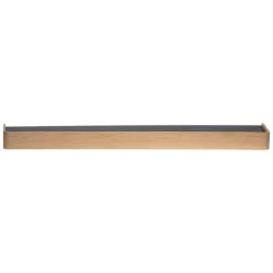 Wandplanken-Merkloos Hioshop Protopia Dan-Form wandplank met haken 9 haken fineer eik