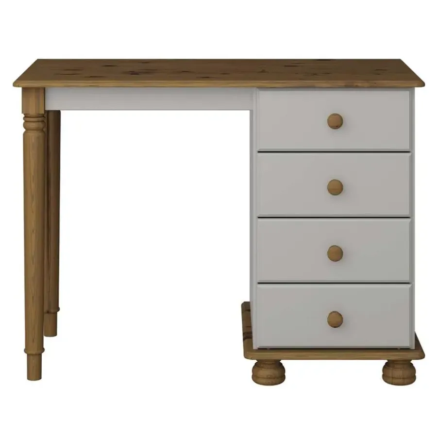 Kaptafels-Hioshop Richard kaptafel 4 laden bruin-grijs