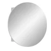 Hioshop Riff spiegelkast Ø70 cm 1 deur wit