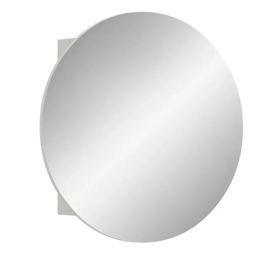 Hioshop Riff spiegelkast Ø70 cm 1 deur wit