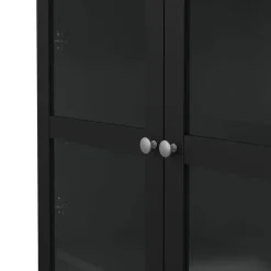 Buffetkasten-Hioshop Roma vitrinekast 2 deuren matzwart