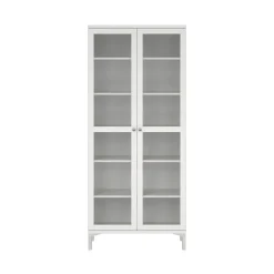 Buffetkasten-Hioshop Roma vitrinekast 2 deuren wit
