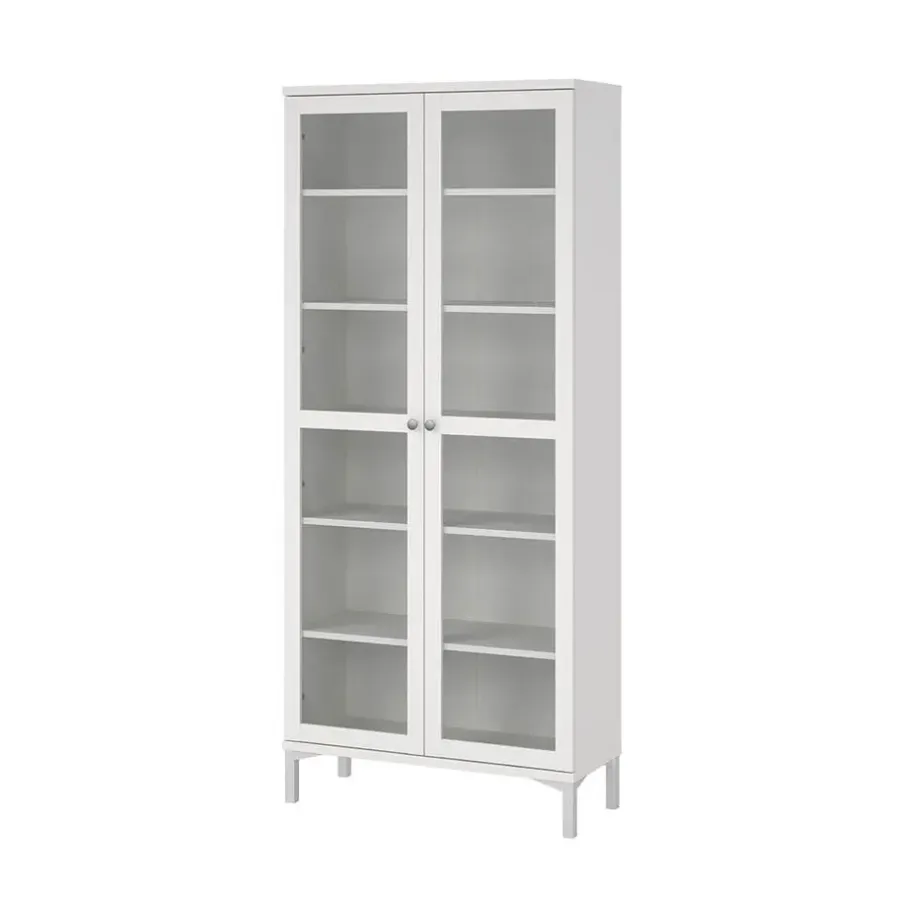 Buffetkasten-Hioshop Roma vitrinekast 2 deuren wit