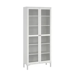 Buffetkasten-Hioshop Roma vitrinekast 2 deuren wit