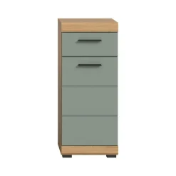 Merkloos Hioshop Scout badkamerkast 1 deur- 1 lade salvie decor- eiken decor