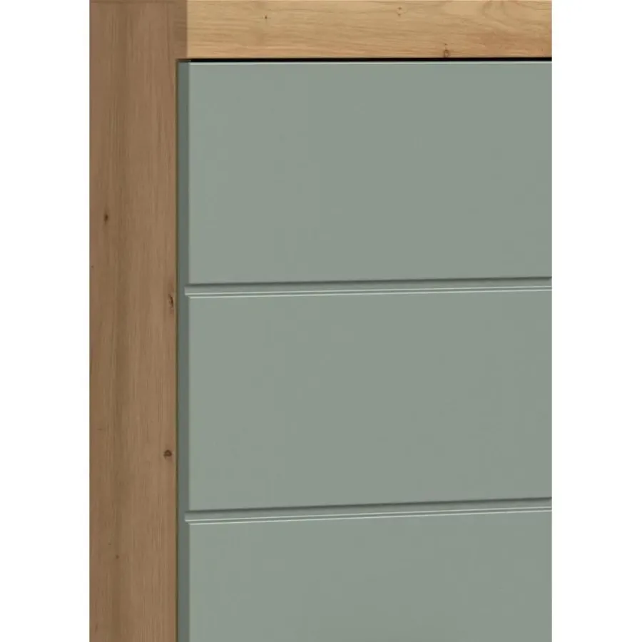 Merkloos Hioshop Scout badkamerkast 1 deur- 1 lade salvie decor- eiken decor