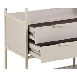 Wandkasten-Hioshop Sea wandkast 2 lades 3 planken grijs