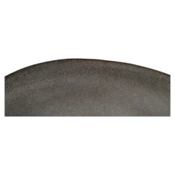 Hioshop Selma Lunchbord keramiek set van 4 grijs- bruin