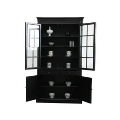 Buffetkasten-Hioshop Servieskast Mozart zwart dressoir met opzet