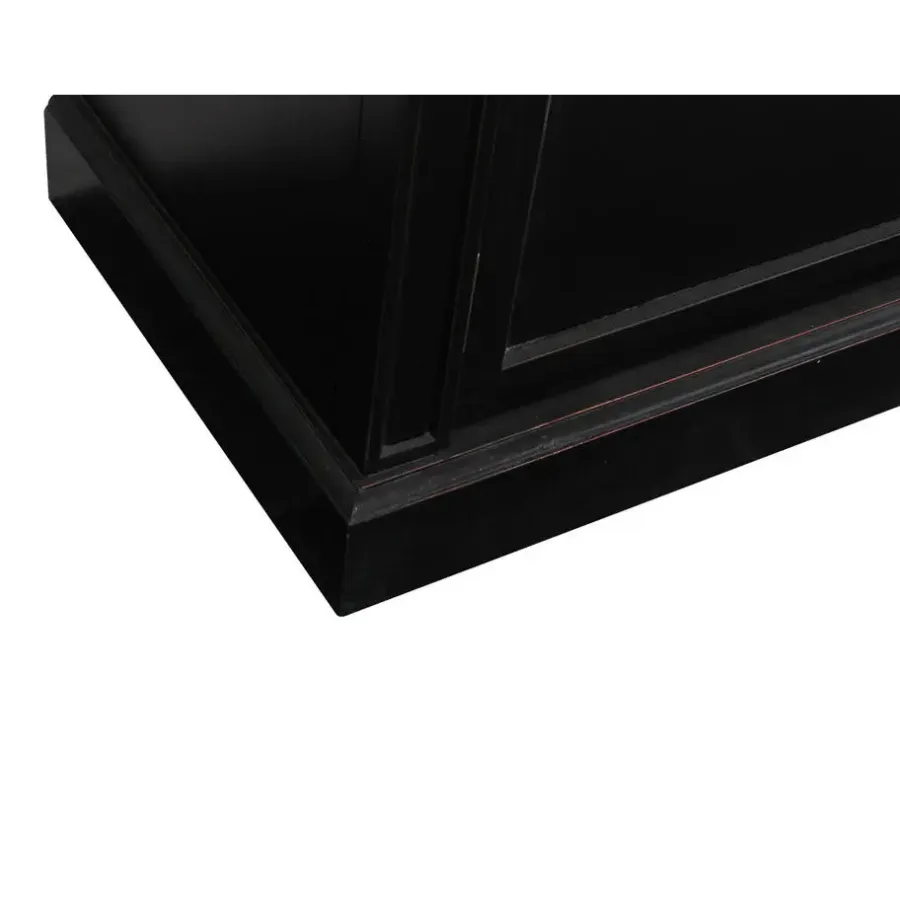 Buffetkasten-Hioshop Servieskast Mozart zwart dressoir met opzet