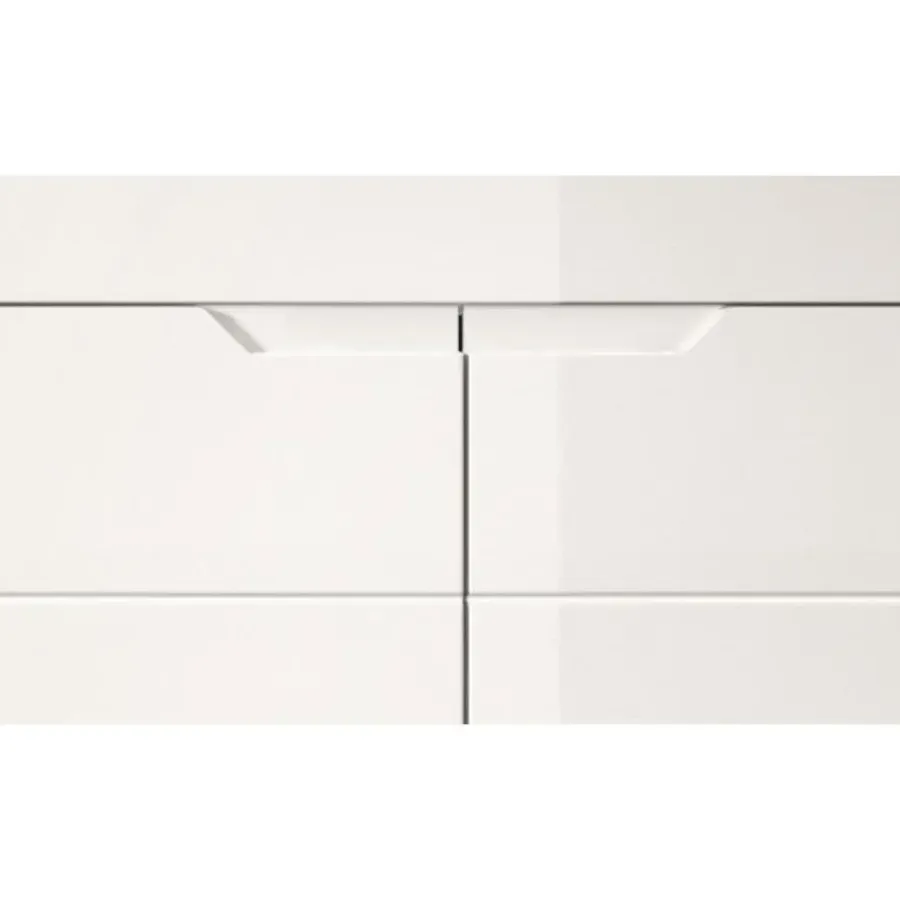 Merkloos Hioshop Solero kledingkast 1 deur- 1 spiegeldeur wit hoogglans- wit