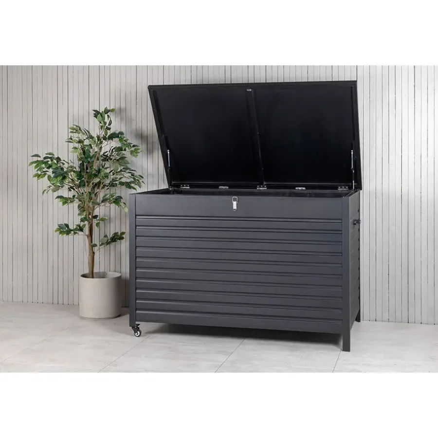 Kussenboxen-Hioshop Tiana opbergbox zwart