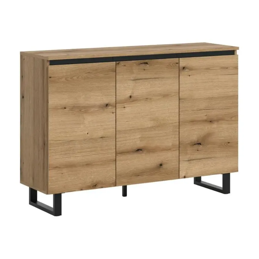Merkloos Hioshop Tomasa dressoir 3 deuren eiken decor